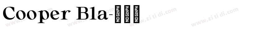 Cooper Bla字体转换